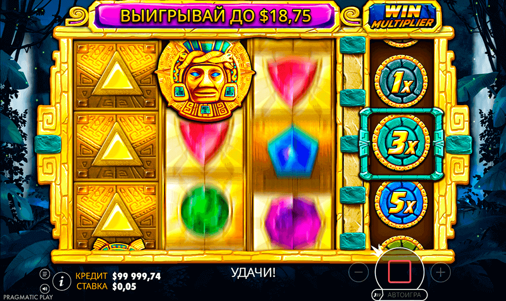 Автоигра в слоте Aztec Gems